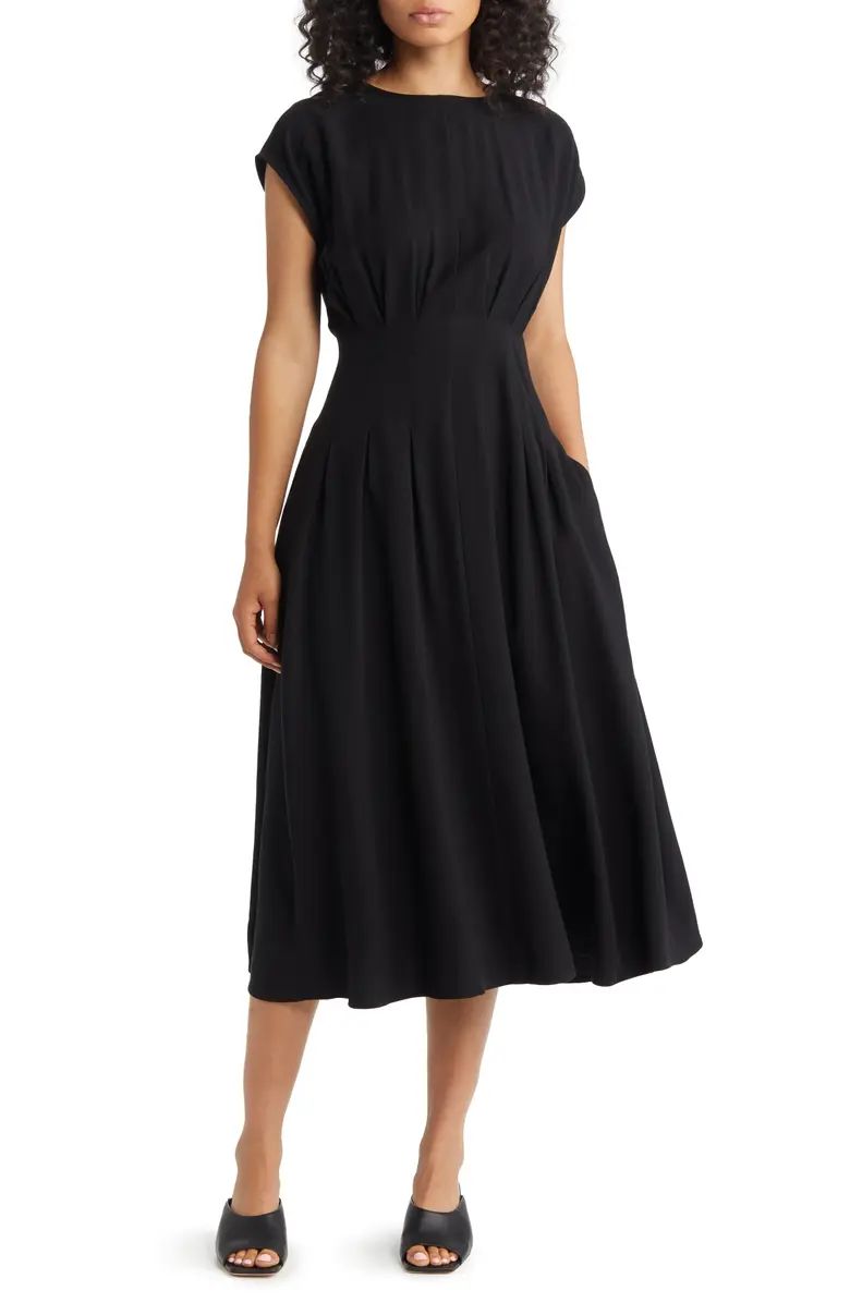 Pleated A-Line Dress | Nordstrom