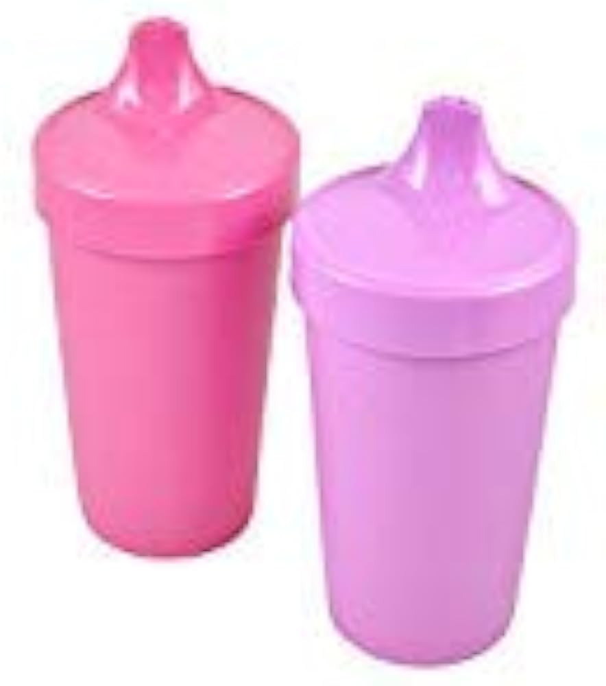 Re Play 2pk - 10 oz. No Spill Sippy Cups with 1 Piece Silicone Easy Clean Valve, BPA Free Eco Fri... | Amazon (US)