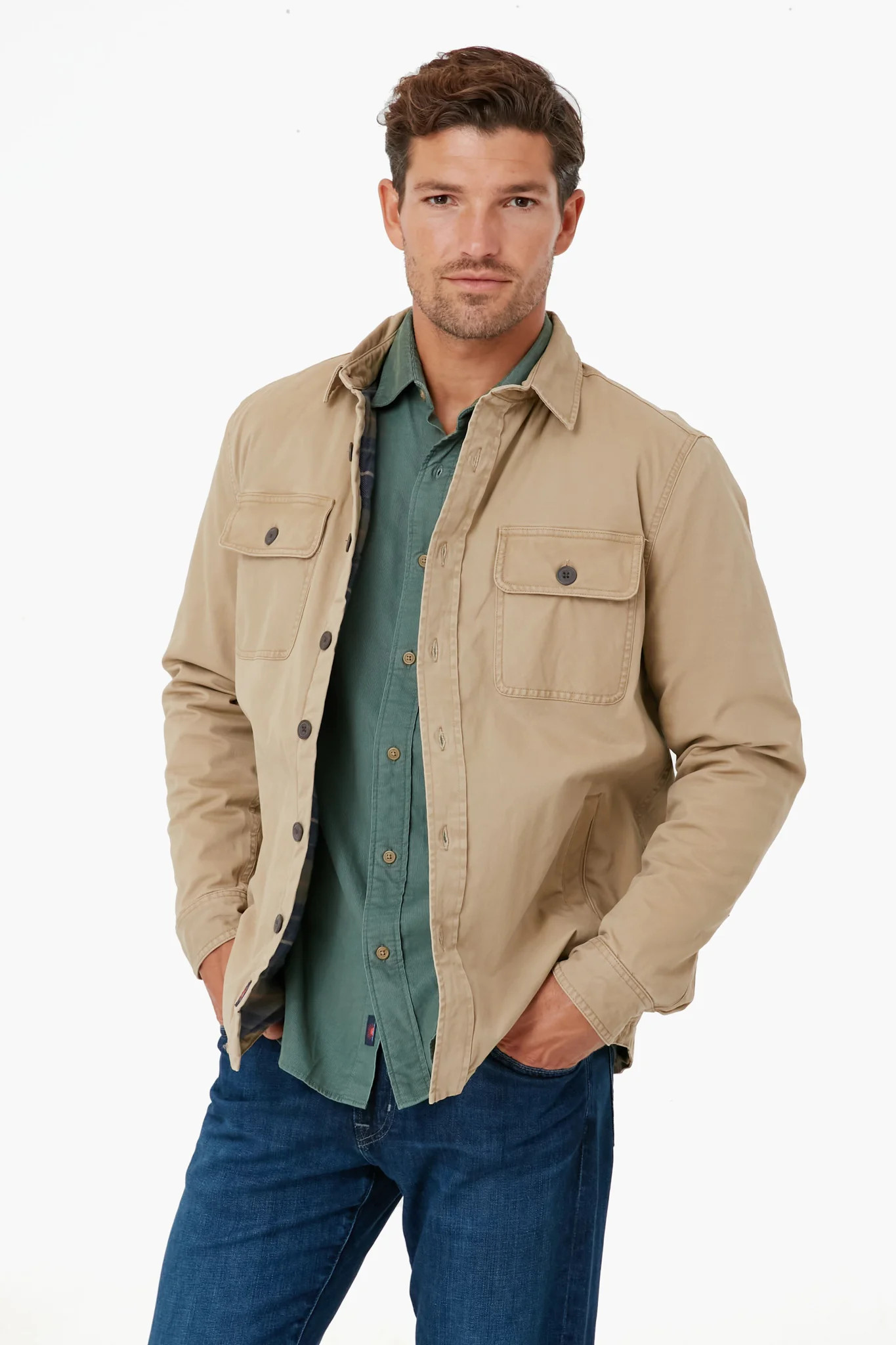 Deep Wheat Stretch Blanket Lined CPO | Tuckernuck (US)