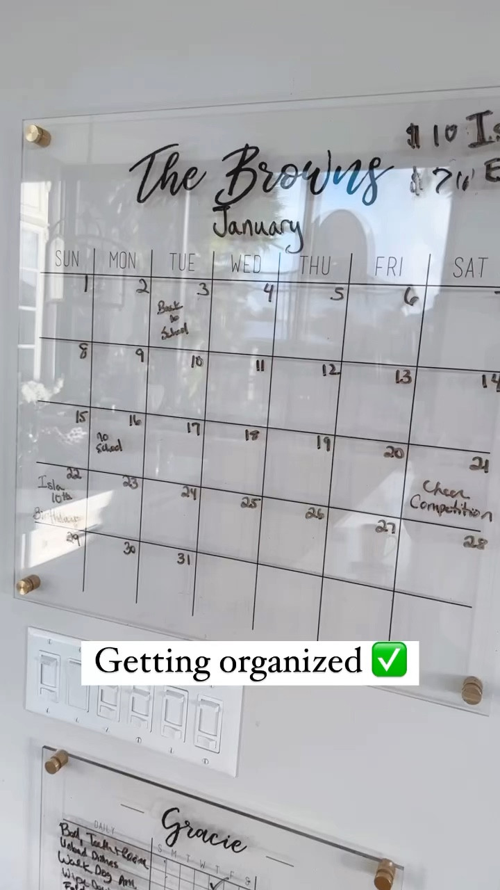 Acrylic, personalized calendars

#LTKunder50 #LTKsalealert #LTKhome