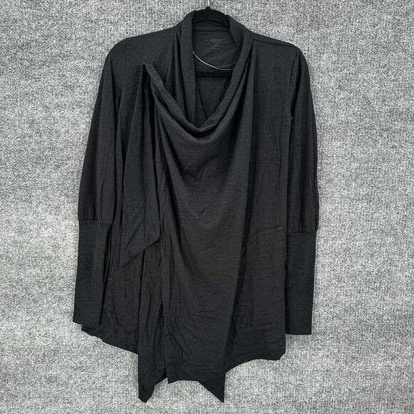 Icebreaker Bliss Wrap Cardigan Womens XS Black Merino Wool Black Long Sleeve | Poshmark