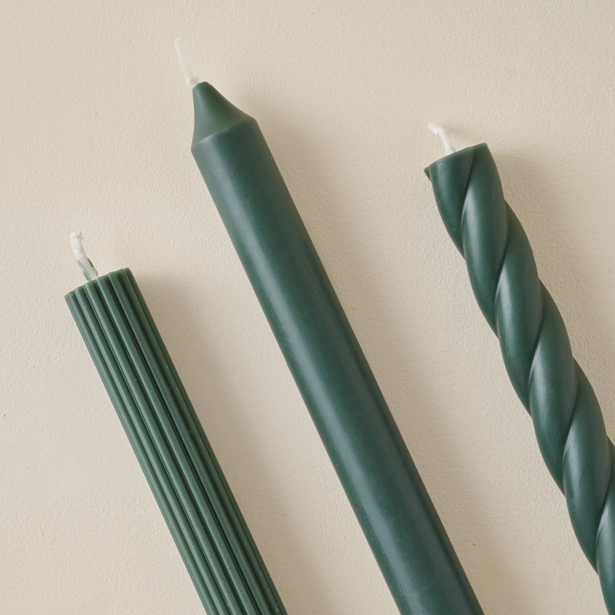 Assorted Forest Green Taper Set | Magnolia