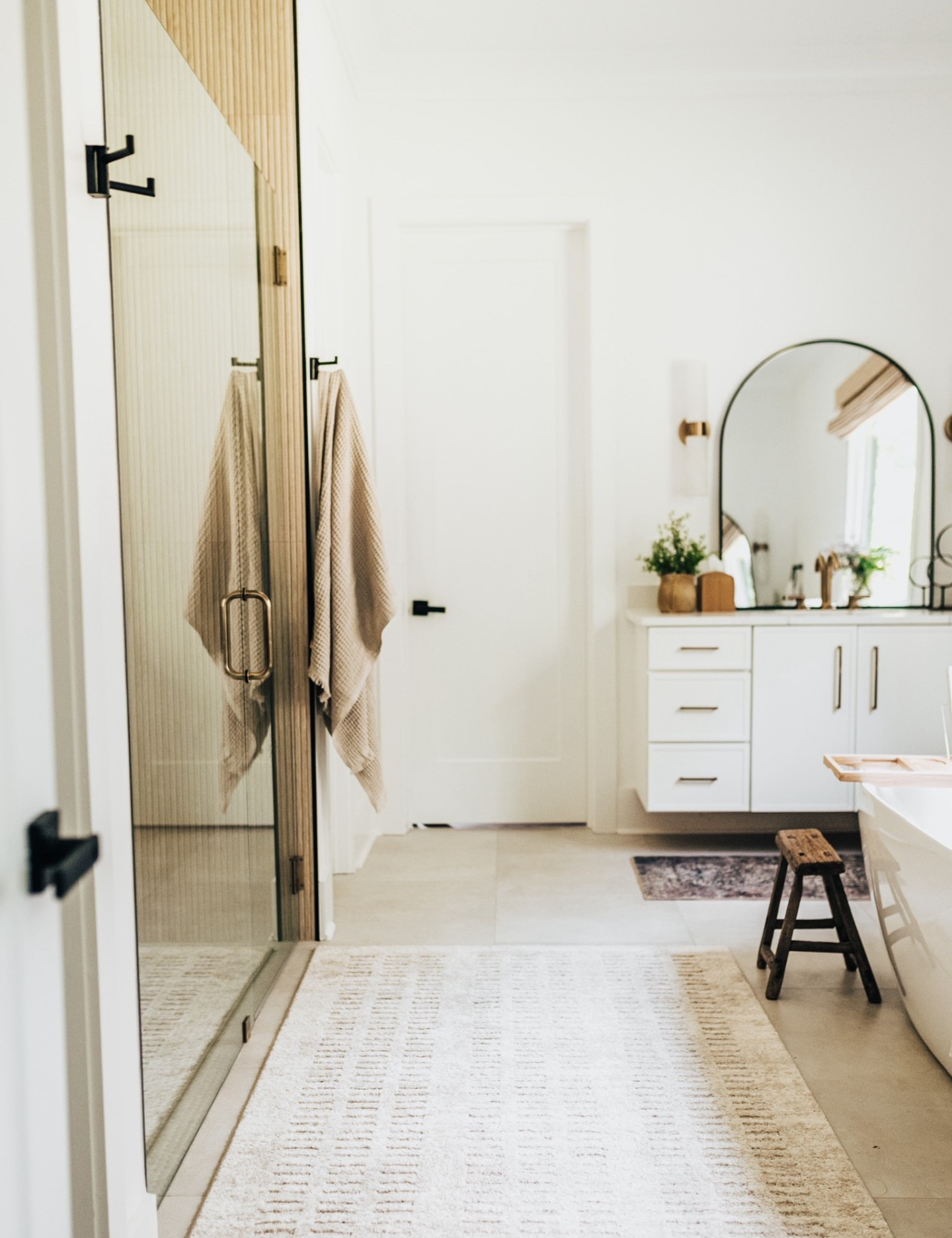 One of my favorite design tricks is using multiple cohesive rugs to make every space feel more cozy and inviting — even the bathroom 🛁✨ This neutral rug from @wayfair adds the perfect soft touch underfoot while blending seamlessly with the modern, clean design of our bathroom. The vintage style runner sized rugs under each vanity adds a pop of muted color to the space. 🫶🏻 The muted colors are also the perfect way to usher in the Fall 🍂

I’ve gathered all of my favorite Wayfair rugs that I use throughout our home, and they’re all linked below for you to shop. And yes — every single 8x10 rug is under $260! Stylish, affordable, and perfect for any room in the house. 🏡

#wayfairpartner #wayfair #porcheandco #bathroomdecor #neutralrug #modernrug #affordablerugs #homedesign #budgetfriendlydecor

#LTKStyleTip #LTKSaleAlert #LTKHome