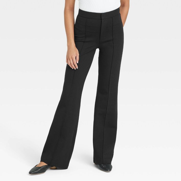 Women's High-Rise Slim Fit Retro Flare Pull-On Pants - A New Day™ | Target