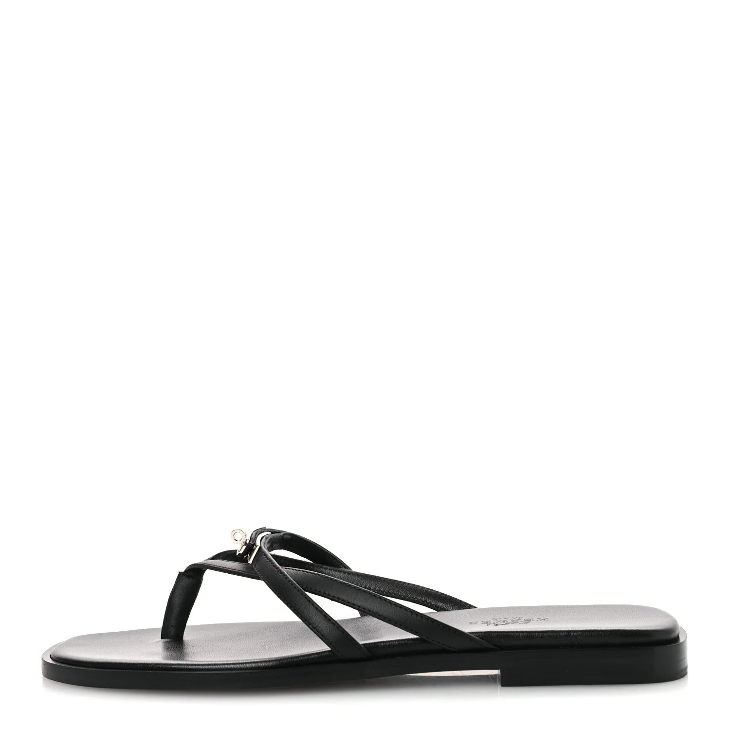 Calfskin Miss Sandals 37 Black | FASHIONPHILE (US)