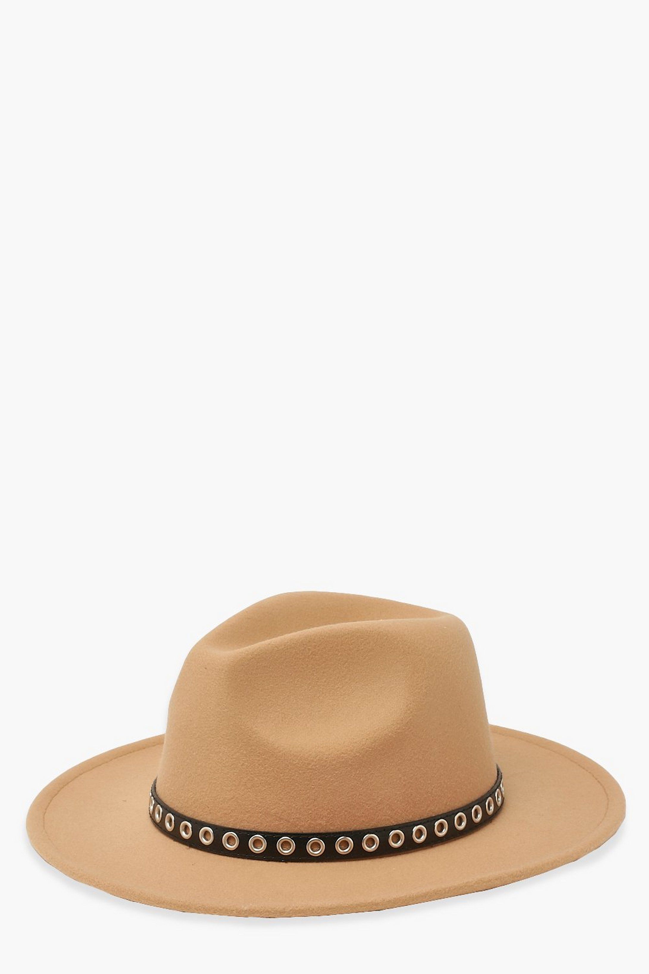 Stud Detail Fedora | Boohoo.com (US & CA)