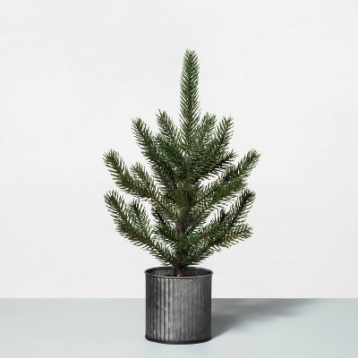 Faux Pine Tree in Metal Planter - Hearth & Hand™ with Magnolia | Target