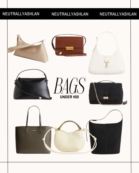 Bags and purses from H&M under $50 👜🖤

#LTKfindsunder100 #LTKfindsunder50 #LTKitbag
