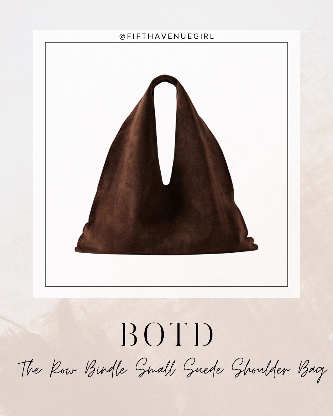 Bag of the day: The Row Bindle Small Suede Shoulder Bag 👜😍