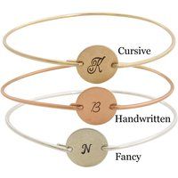 Initial Bracelets For Bridesmaids Jewelry Gift Idea Buy 1 Or Bulk Custom Bridesmaid Bracelet Set Of  | Etsy (US)