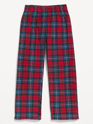 Gender-Neutral Microfleece Plaid Pajama Pants for Kids | Old Navy (US)