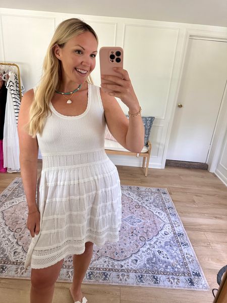 I’ve ordered this mini dress in multiple colors - it’s a good one yall! It’s very soft! I’m wearing a med. summer outfit, white dresss

#LTKFindsUnder50 #LTKStyleTip #LTKMidsize