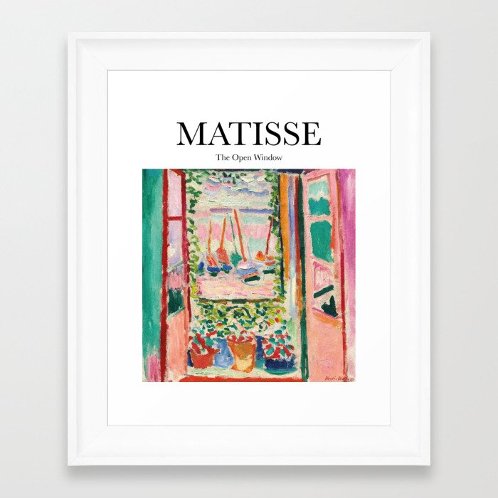 Matisse - The Open Window Framed Art Print | Society6