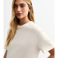 Women's White Oversized Jersey Cotton T-Shirt New Look | New Look (UK)
