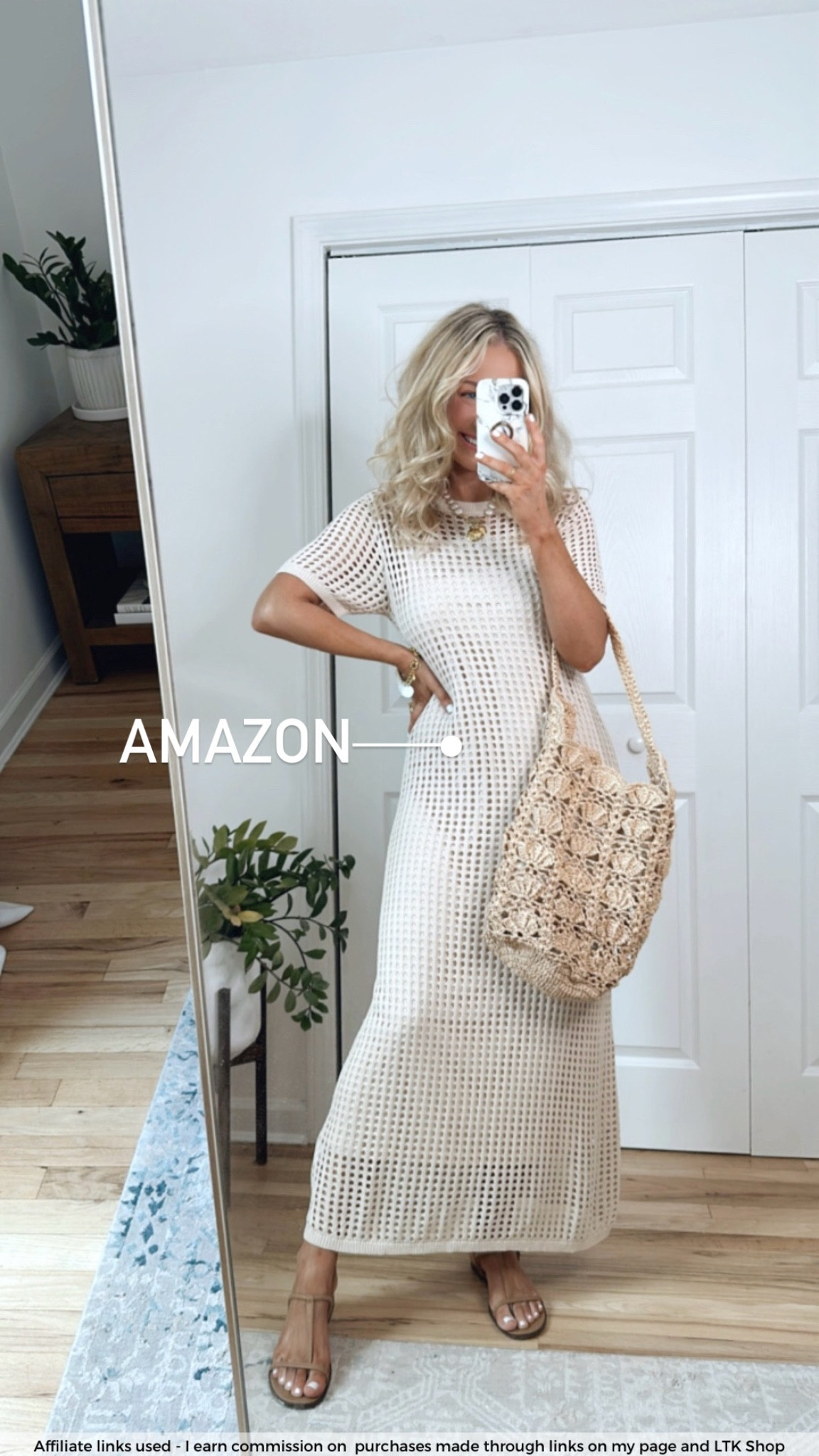 Amazon open knit dress 
Amazon summer dress 