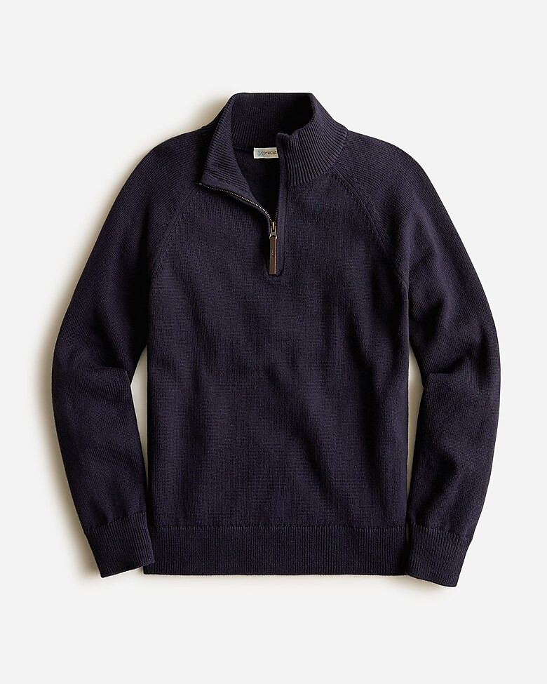 Kids' cotton-blend half-zip sweater | J. Crew US