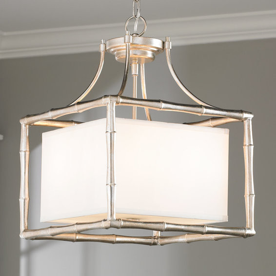 Bamboo Square Shade Pendant | Shades of Light