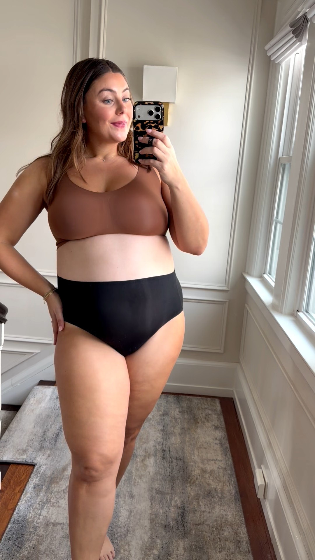 Wearing one size plus in underwear - use caralyn15 on spanx! #spanxpartner 

#LTKPlusSize #LTKmomlife #LTKBump