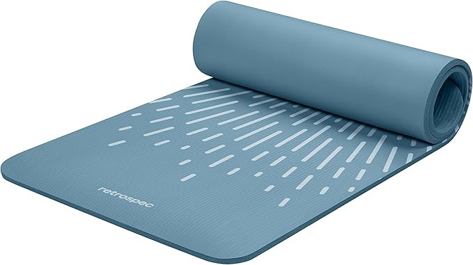 Retrospec Solana Yoga Mat 1/2" Thick w/Nylon Strap for Men & Women - Non Slip Excercise Mat for Y... | Amazon (US)