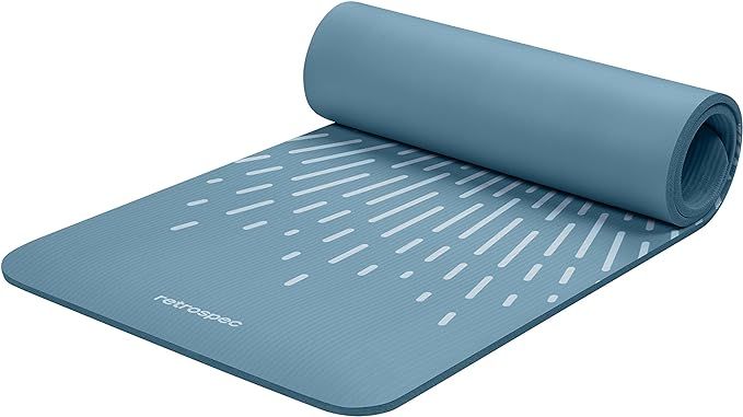 Retrospec Solana Yoga Mat 1/2" Thick w/Nylon Strap for Men & Women - Non Slip Excercise Mat for Y... | Amazon (US)