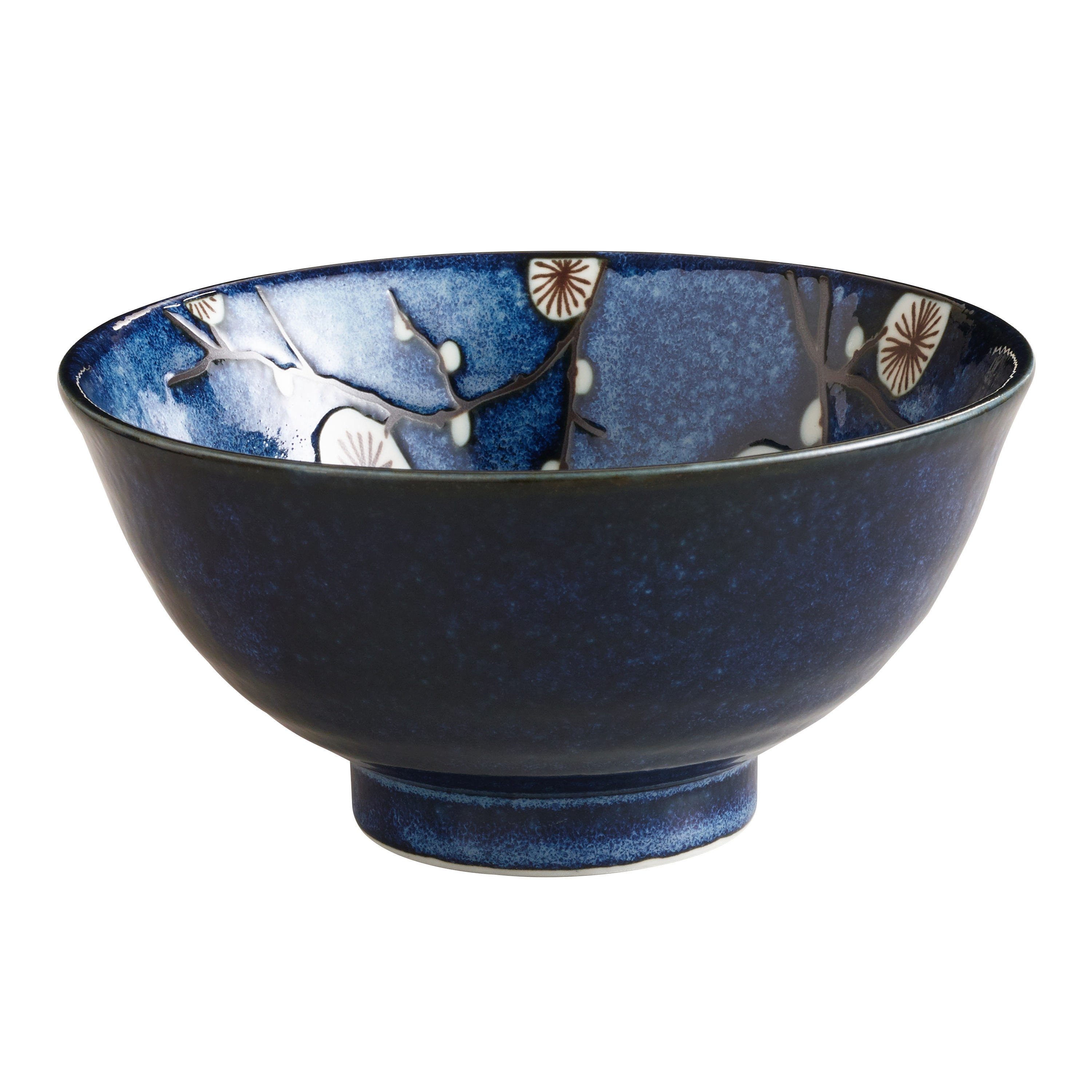 Cherry Blossom Blue Porcelain Bowl Set Of 6 | World Market
