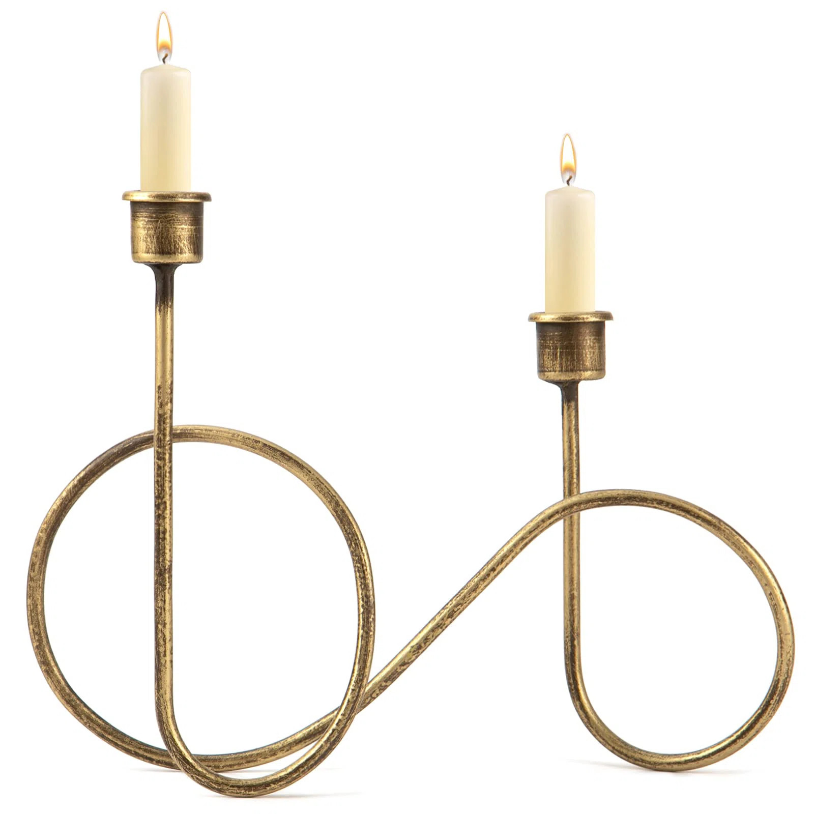 Twisted Brass Style Candle Holder, Candlestick Holder For Table Decoration, Holiday, Wedding, Hou... | Wayfair North America