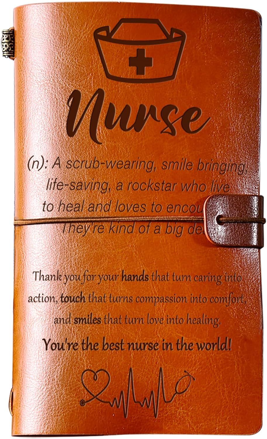 KAAYEE Nurse Gifts for Women 140 Page Refillable Leather Journal, Nurse Appreciation Gifts, Nurse... | Amazon (US)