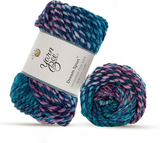 Bee Bulky Yarn for Crocheting & Knitting Soft Yarn Skein 80% Acrylic & 20% Superwash Wool 76 Yard... | Amazon (US)
