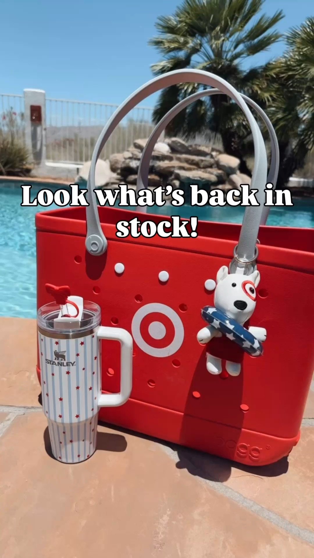 The viral Bullseye summer bag charm is back in stock! Such a cute fun way to accessorize your summer pool bag! ￼￼

#LTKmomlife #LTKootd #LTKOver40