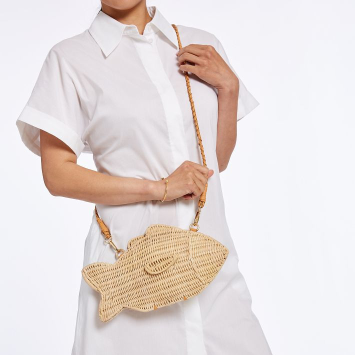 Wicker Fish Crossbody | Mark and Graham