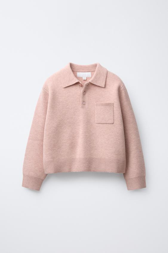 POLO KNIT SWEATER$ 39.90Pale pink | 2756/705/622Add to cartAddKnit sweater with polo neck and lon... | Zara US