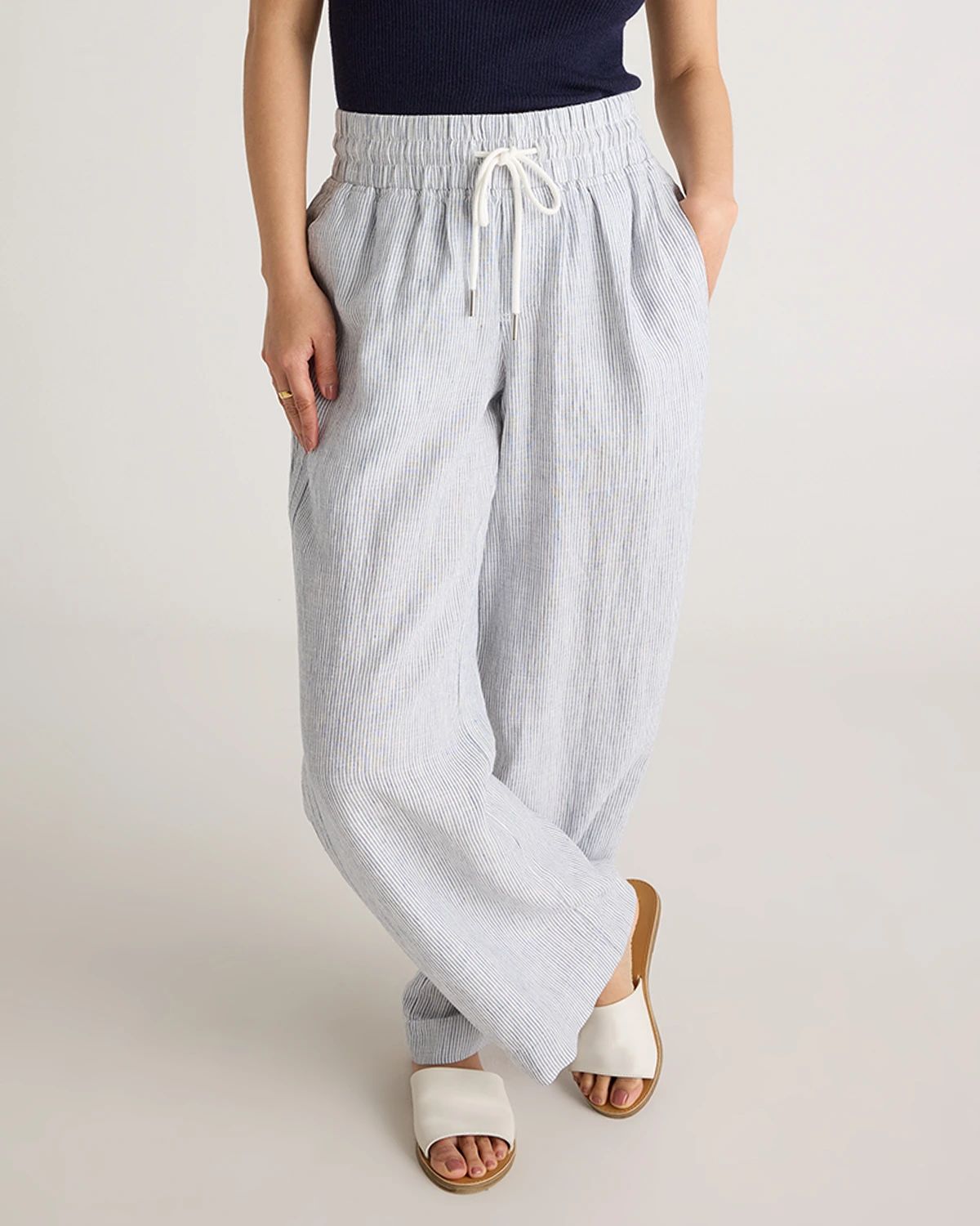 100% European Linen Wide Leg Pants | Quince