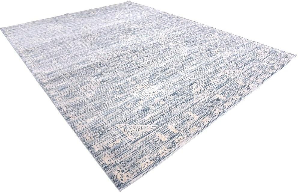 Unique Loom Paris Collection Pastel Tones Traditional Distressed Blue Area Rug (9' 0 x 12' 0) | Amazon (US)