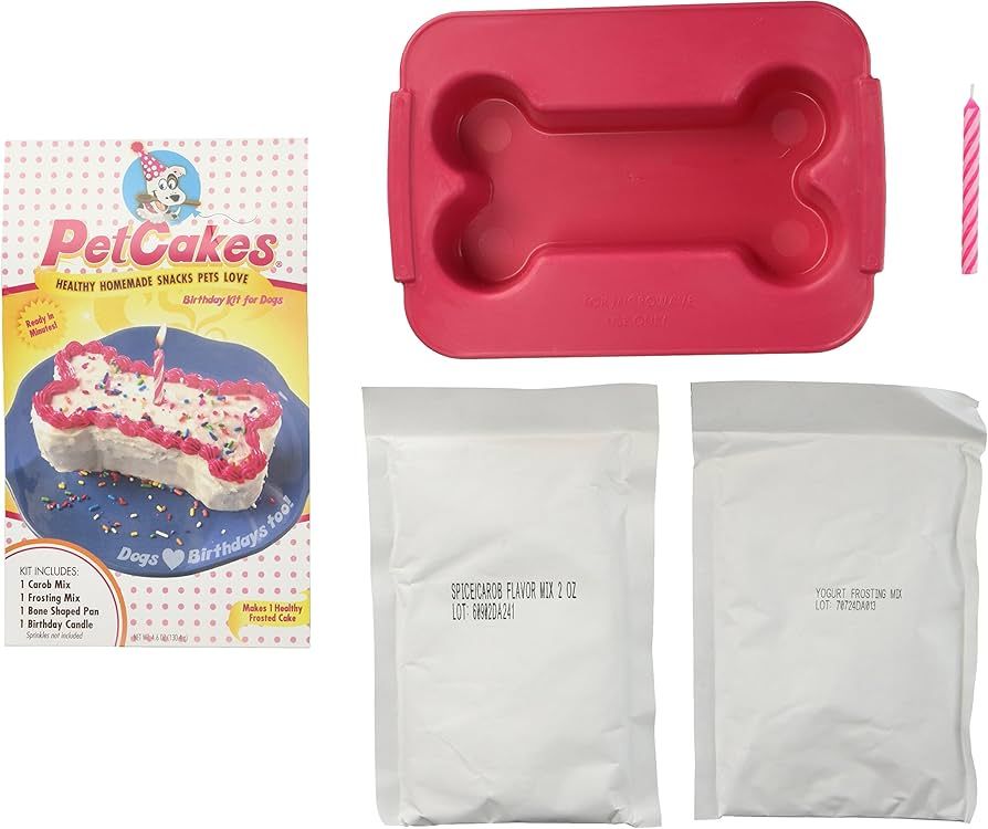Birthday Cake Kit For Dogs, 7" x 4.5" x 3" (pack of 1) | Amazon (US)