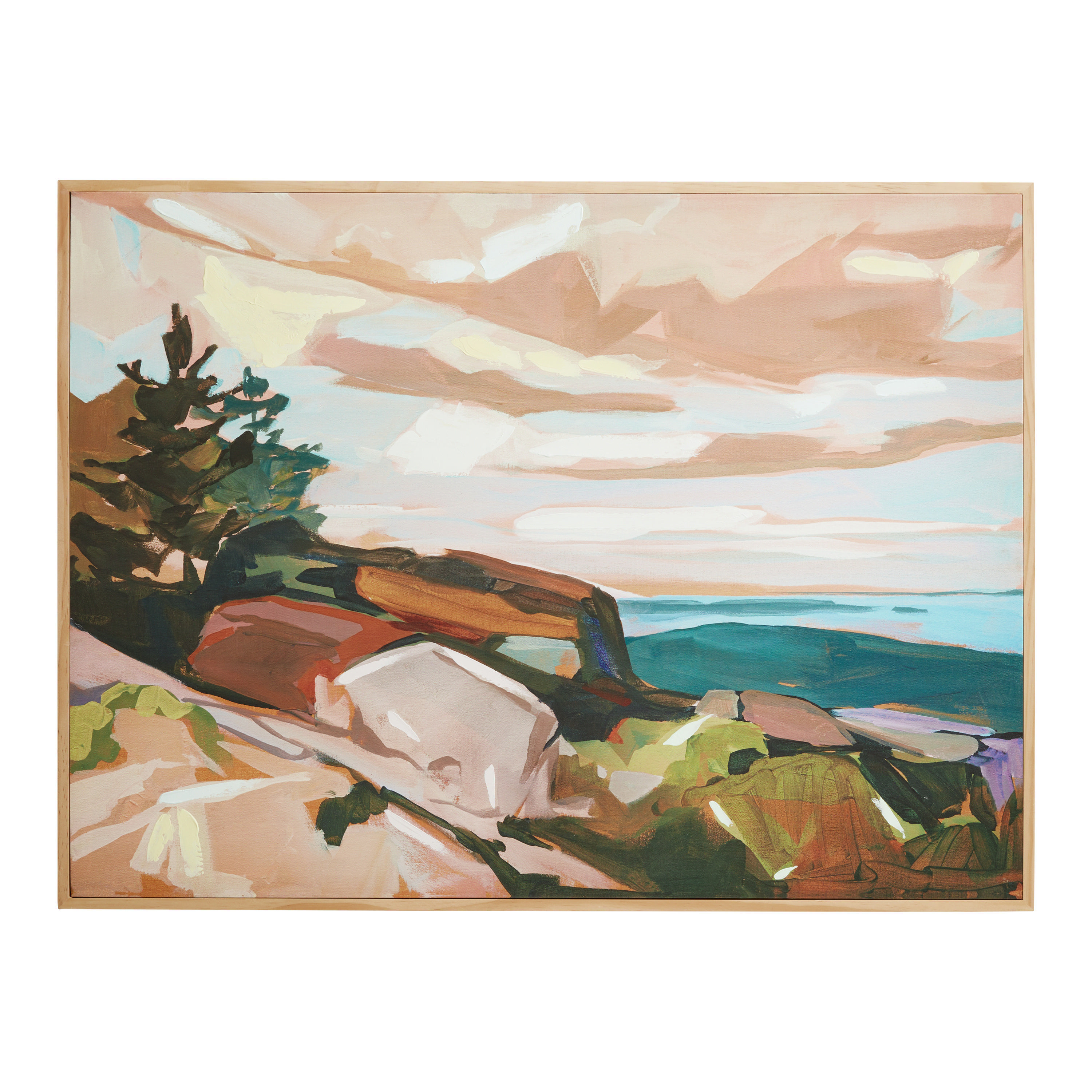 Saturated Landscape By Jess Franks Framed Canvas Wall Art | World Market