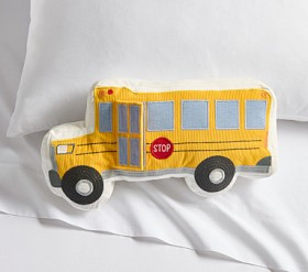 Light-Up School Bus Pillow | Pottery Barn Kids