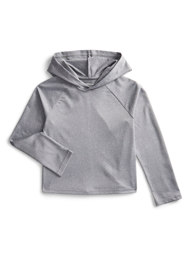 Weekend Academy Boys Hooded Rash Guard with Long Sleeves, Sizes 4-18 & Husky | Walmart (US)