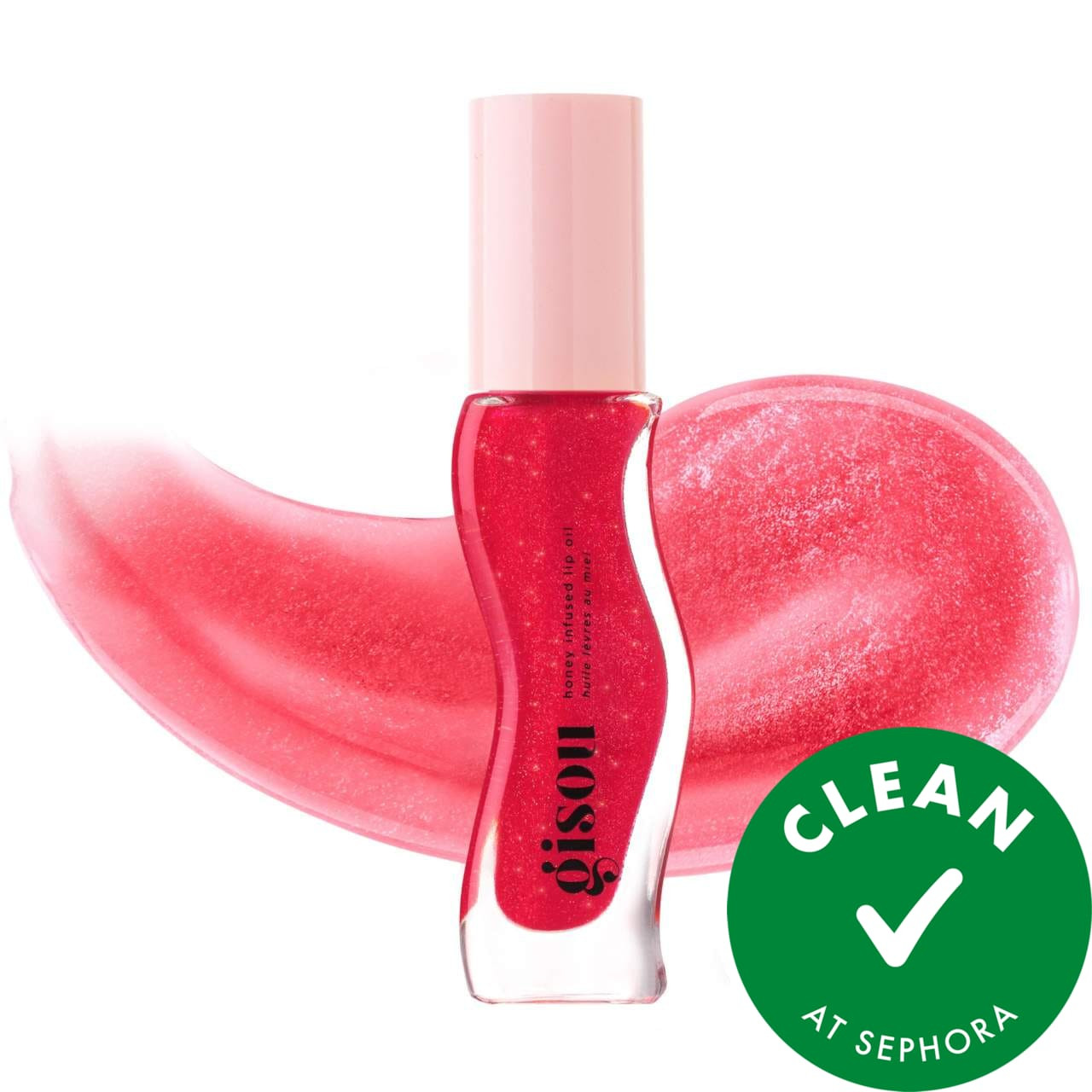 Gisou Honey Infused Hydrating Lip Oil Cherry On The Cake | Sephora (US)