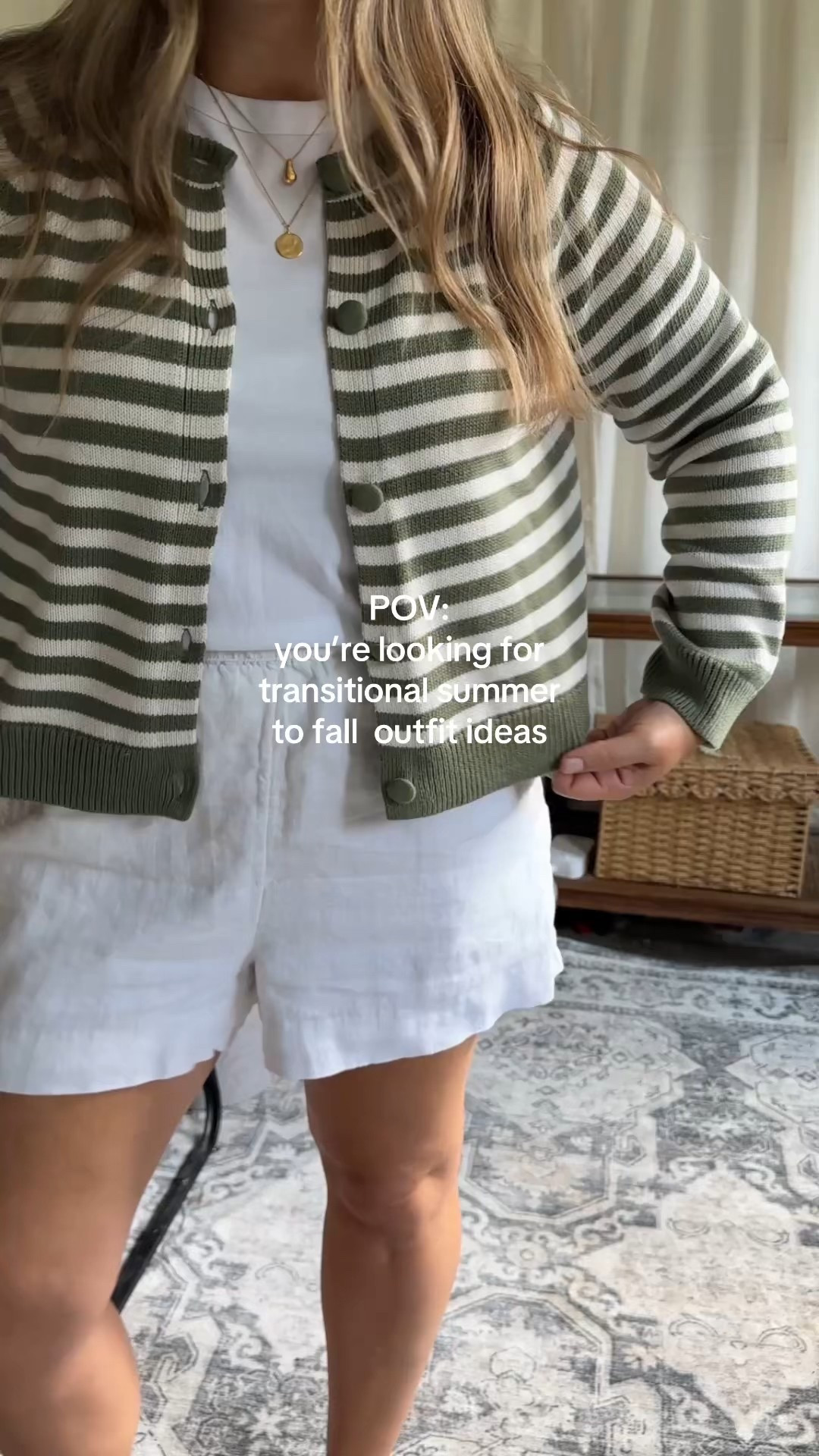 Linen shorts tts
Agolde jeans size up one if inbetween 

Target sweater 100% cotton cardigan 

#LTKStyleTip #LTKSeasonal #LTKPetite