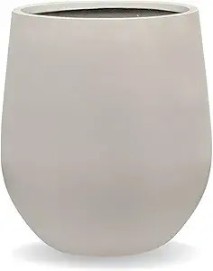 12.5"H x 11.4"D Corso Fiberstone Round Tapered Planter with Drainage Hole, Smooth Finishes, Weath... | Amazon (US)