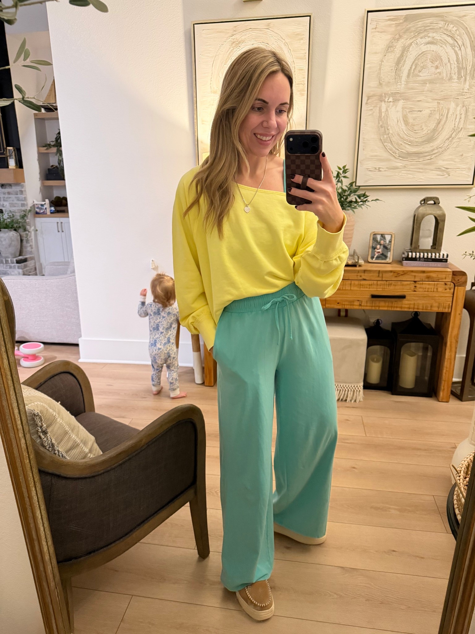 Wearing a medium top and small pants. Both are TTS but medium was all that was left in the top! 

#LTKmomlife #LTKootd