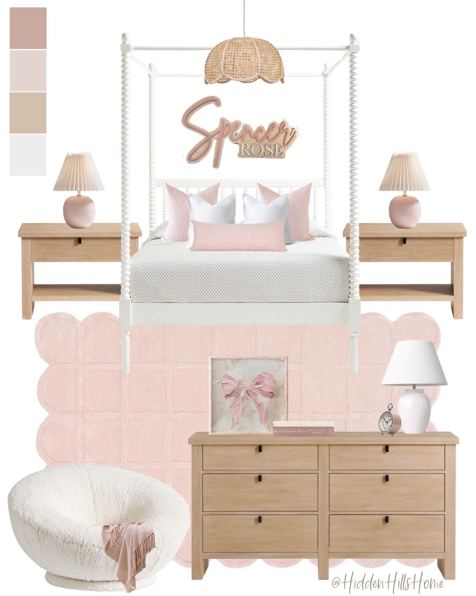 Teen girls bedroom mood board, pink girls bedroom, modern transitional girls bedroom mood board #girls #canopy

#LTKHome #LTKSaleAlert #LTKKids