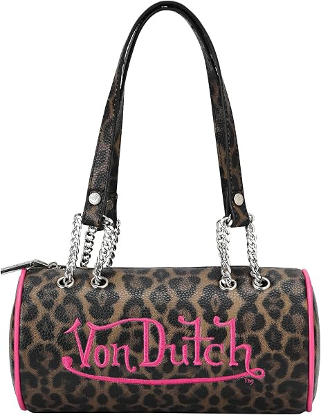 Von Dutch Barrel Bag, Vegan Leather Shoulder Bag | Amazon (US)