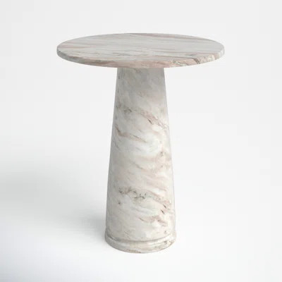 Daktari Tall Round Marble Accent Table | Wayfair North America