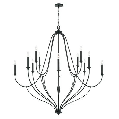 12 - Light Candle Style Tiered Chandelier | Wayfair North America