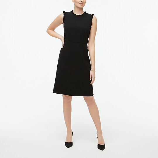 Ruffleneck sheath dress | J.Crew Factory