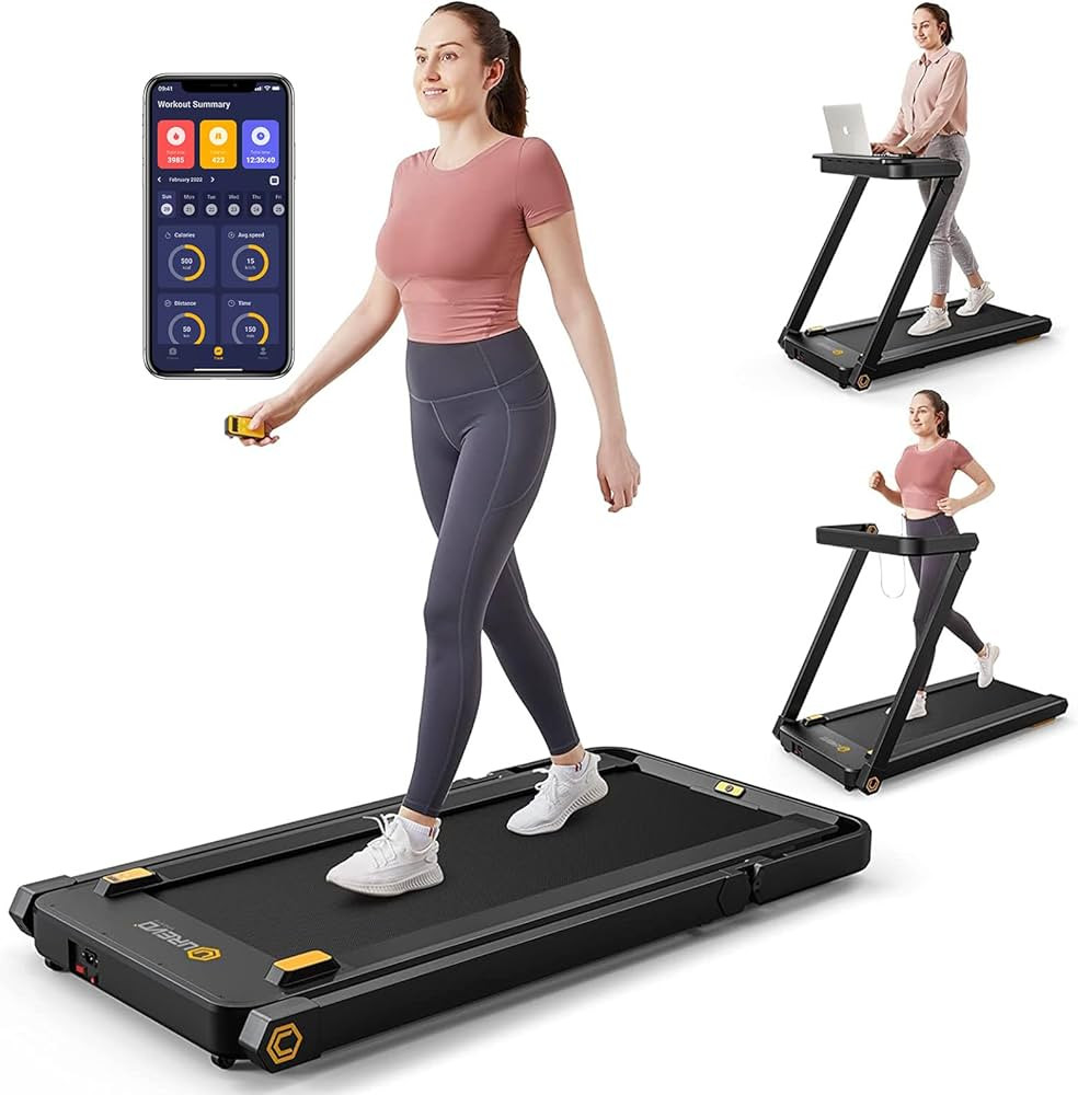 UREVO Treadmill with Desk, 3 in 1 Foldable Treadmill with Removable Desk, Install Free Under Desk... | Amazon (US)