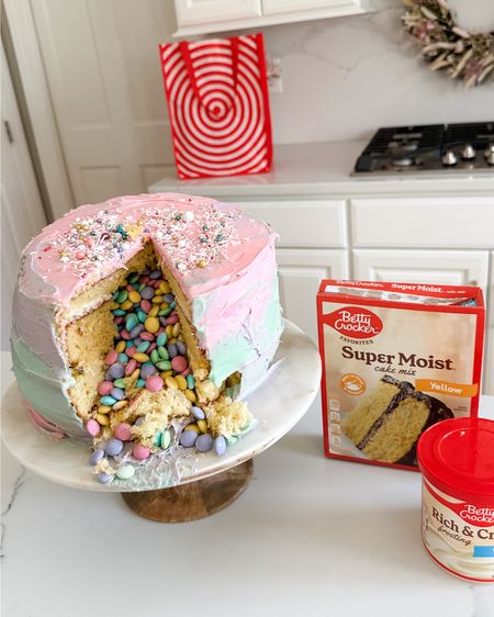 #ad Just had a fantastic time baking a mouthwatering @bettycrocker surprise inside spring layered cake that turned out simply amazing! This delightful recipe, sourced from Betty Crocker's website, was a joy to create and didn't require much effort at all. Plus, I conveniently got all the high-quality ingredients from @target, making the baking experience even more enjoyable. Treat yourself to a slice of happiness with this delicious creation! Shop all the ingredients on my LTK below!
#bettycrocker #targetpartner #target 
.


Follow my shop @lifeoncrosscutway on the @shop.LTK app to shop this post and get my exclusive app-only content!

#liketkit #LTKhome #LTKfamily #LTKSeasonal
@shop.ltk
https://liketk.it/4EdPP