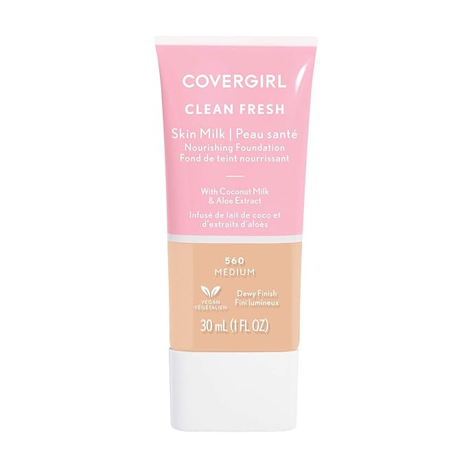 COVERGIRL, Clean Fresh Skin Milk Foundation, Medium, 1 Fl Oz (Pack of 1) | Amazon (US)