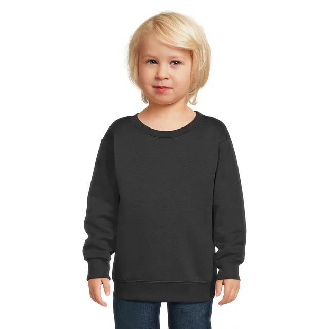 Garanimals Toddler Boy Long Sleeve Solid Fleece Sweatshirt, Sizes 2T-5T | Walmart (US)